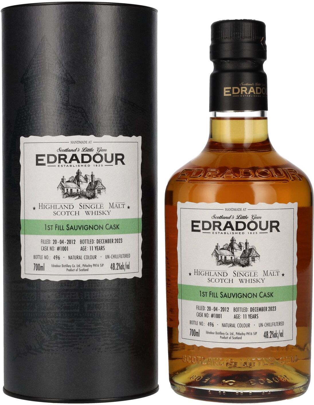 Edradour Whisky Edradour 11 Years Old ST. MICHAEL-EPPAN Sauvignon Cask #1001 2012 48,2% Vol. 0,7l in Geschenkbox