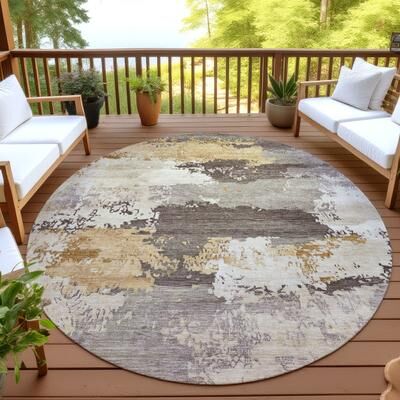 Addison Rugs Machine Washable Indoor/ Outdoor Modern Layers Chantille Rug