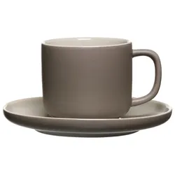 Ritzenhoff & Breker JASPER Kaffeetasse mit Untertasse 240 ml taupe