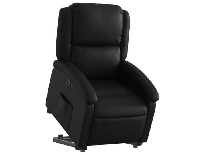 vidaXL Relaxsessel mit Aufstehhilfe Elektrisch Schwarz Kunstleder