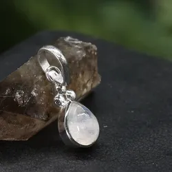 Drachensilber Edler Mondstein Schmuck Anhänger 925 Silber - Silber
