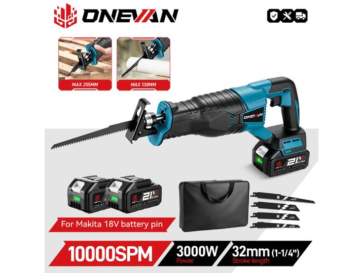Makita – scie alternative électrique sans fil, Rechargeable, multifonction, outils de coupe du métal et du bois, broche de batterie 18V, 10000SPM