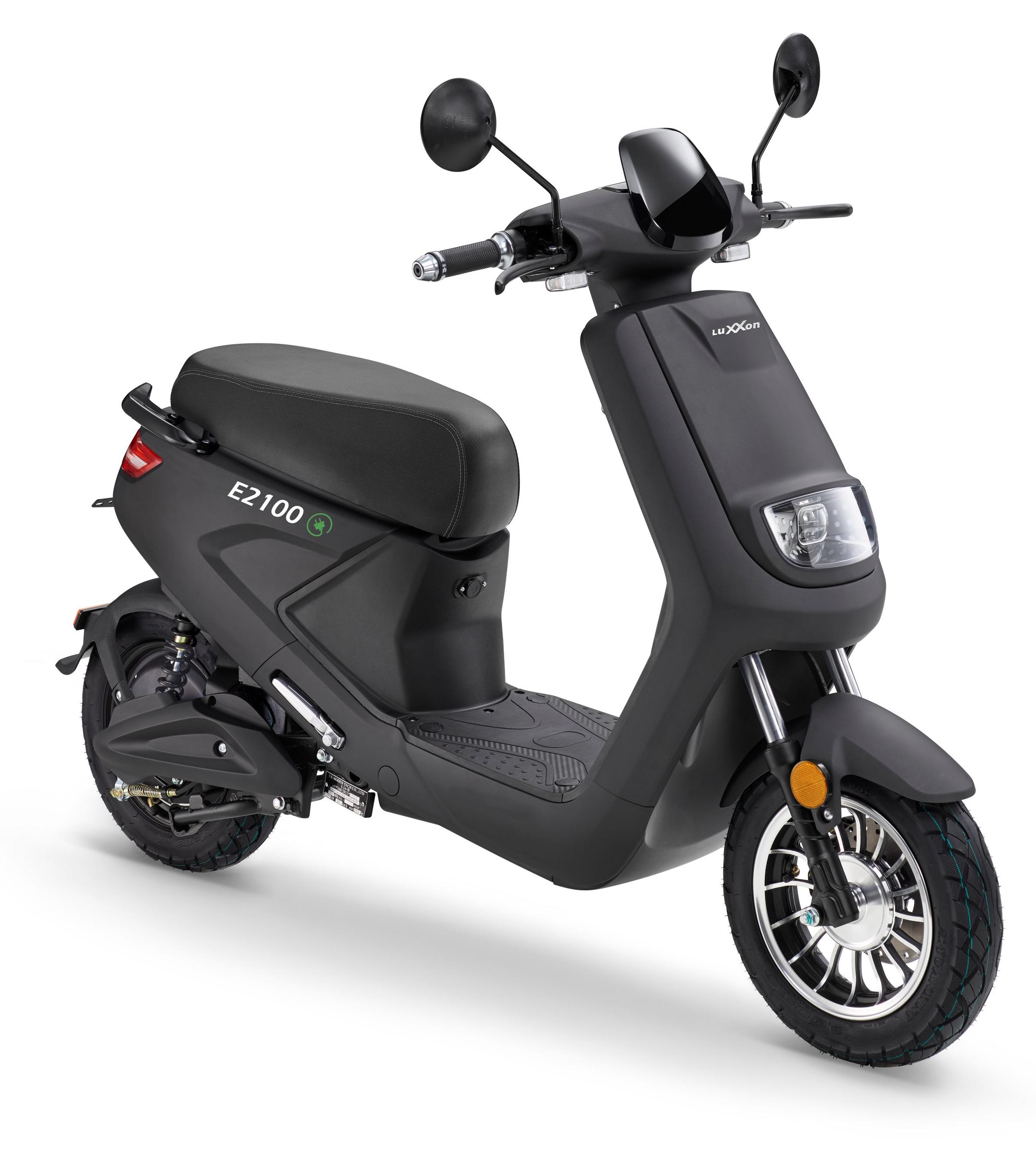 Elektroroller LuXXon E2100 - E-Roller mit 2000 Watt Motor, max. 45 km/h, Reichweite bis zu 50 km, schwarz