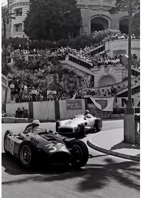 Inspired Finds Premium Monaco F1 Racing Canvas Print Wall Art For Motorsport Fans, Formula 1 Wall Art With Dynamic Car Photography monaco Shadows 19.69x27.56in Unframed