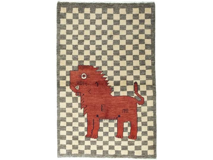 Perser Gabbeh Teppich 121x191 Handgeknüpft Modern Orientteppich Perserteppich Wolle