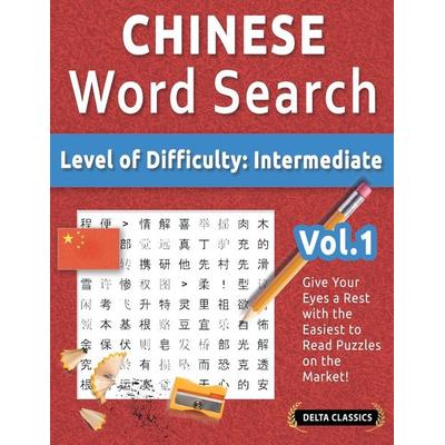Chinese Word Search - Level Of Difficulty, Taschenbuch von Delta Classics, Linguas Classics