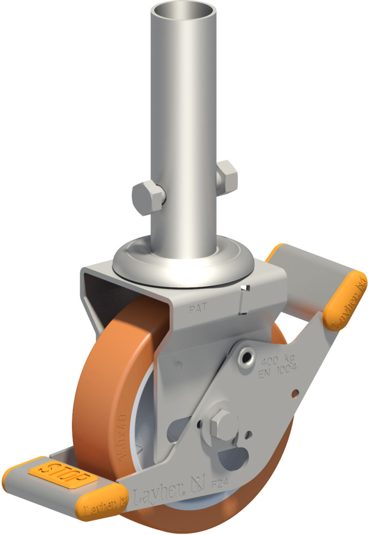 Layher Lenkrolle 400 Ø 150 mm Polyurethan-Belag (1303150)