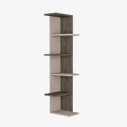 Bücherregal Saso ca. 37x141x24 cm Mokka/Braun