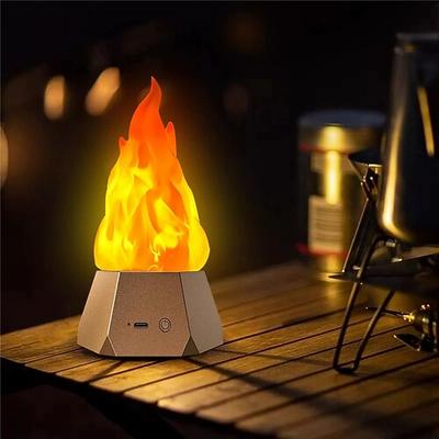 3d led atmosphäre nachtlicht outdoor camping hof landschaft dekoration licht usb lade simulation flamme licht zimmer schlafzimmer atmosphäre licht 1pc