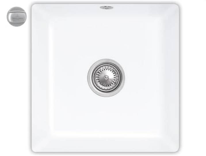 Villeroy & Boch Subway 50 SU Snow White - 3325 02 KG Keramikspüle Exzenterbetätigung