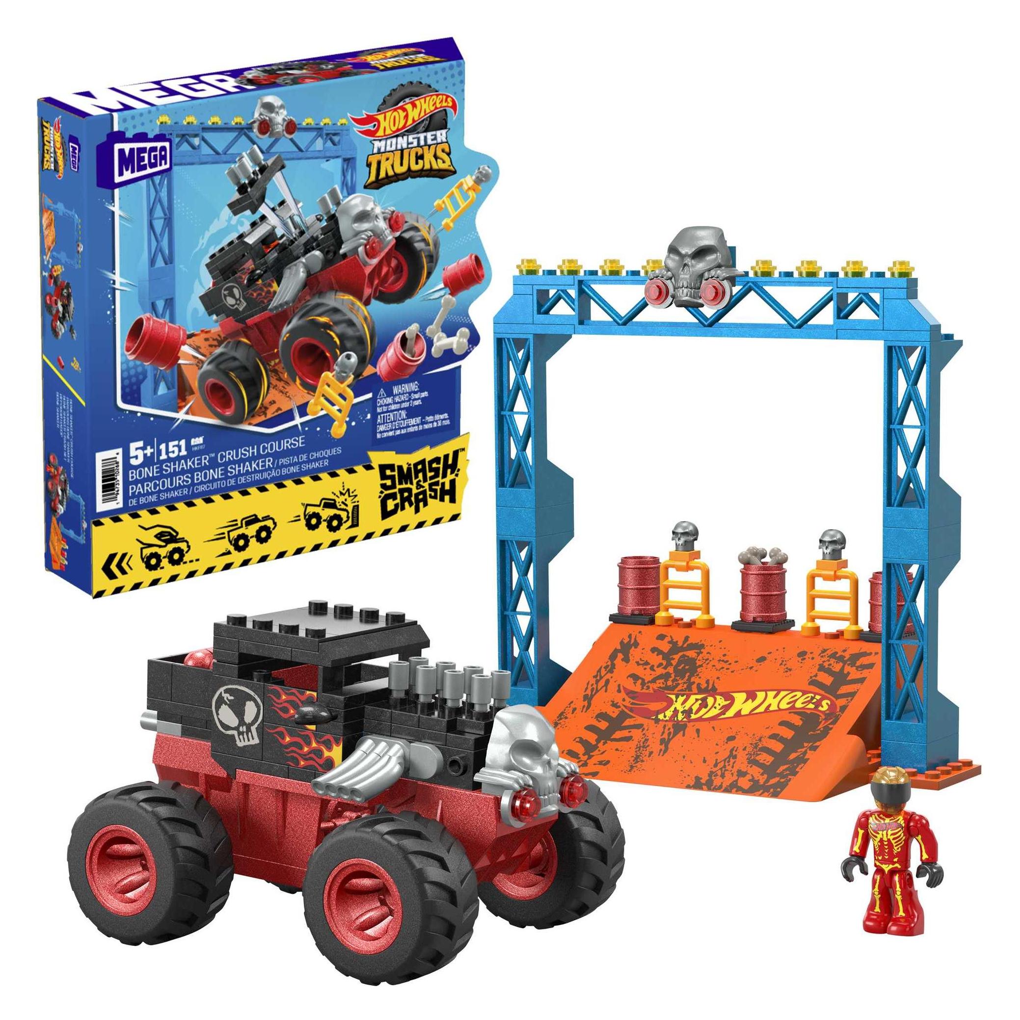 Hot Wheels Monster Trucks Bone Shaker Crash Set (HKF87)