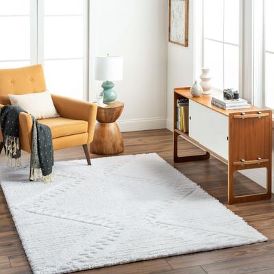 Livabliss Nomadic Boho Diamond Plush Area Rug