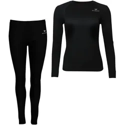 WITEBLAZE Luca Seamless Unterwäsche-Set Damen 9000 - schwarz S