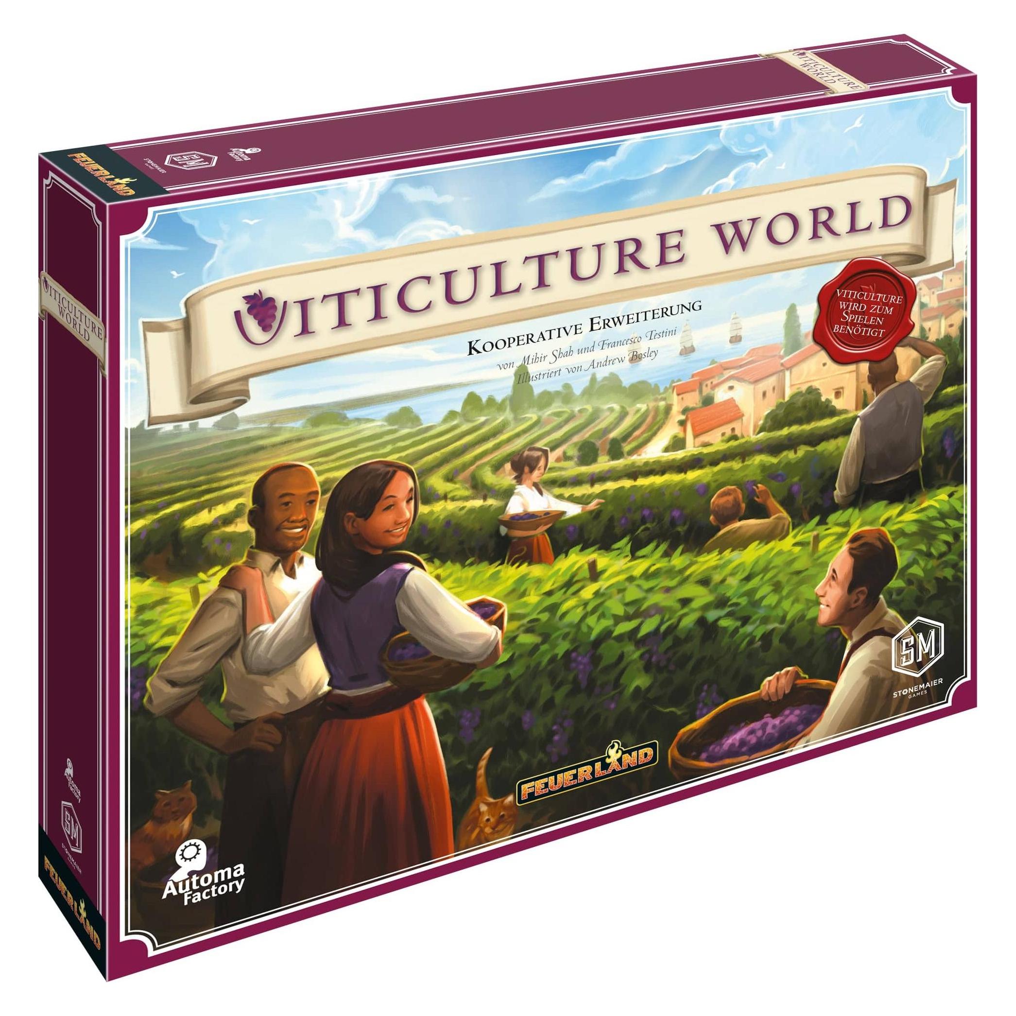 Feuerland FEU31013 - Viticulture World, Brettspiel, für 1-6 Spieler, ab 14 Jahren (DE-Erweiterung) (Deutsch, 1 - 6 Spieler) (FEU31013)