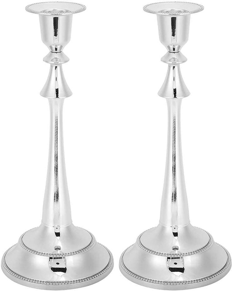 Dailygoods - 2 Stuks Taps Toelopende Kandelaars in Europese Stijl