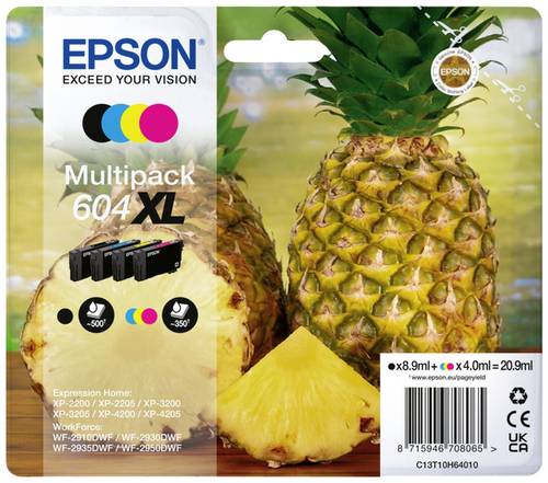 Epson Druckerpatrone T10H6, 604XL Original Kombi-Pack Color C13T10H64010