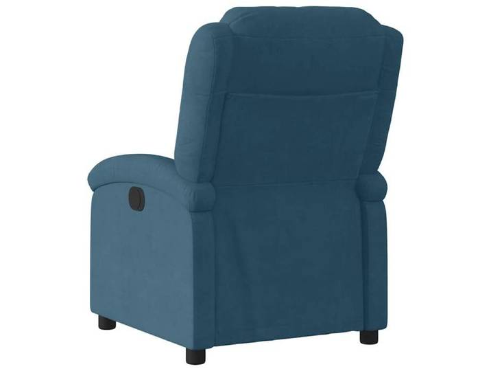 Fauteuil inclinable bleu velours_2 ans garantie_47962