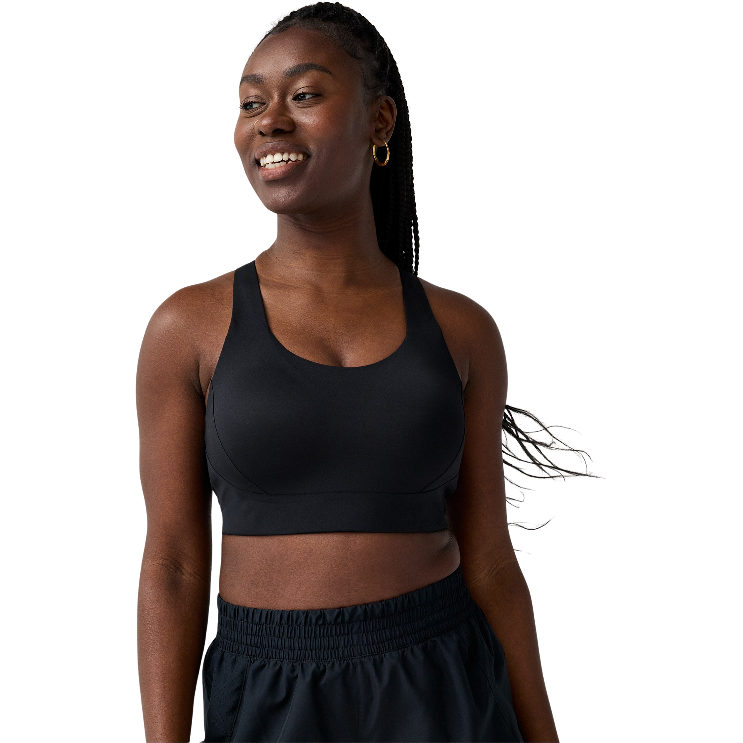 Brooks Limitless Racerback Sport BH Damen Sport-BHs schwarz Größe S Laufen Elastisch