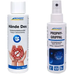 Schopf Desinfektions-Set für die Handtasche - 2x 100 ml