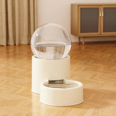 Inspired Living Large Capacity Automatic Pet Feeder And Dog Water Dispenser Bowl water Beige