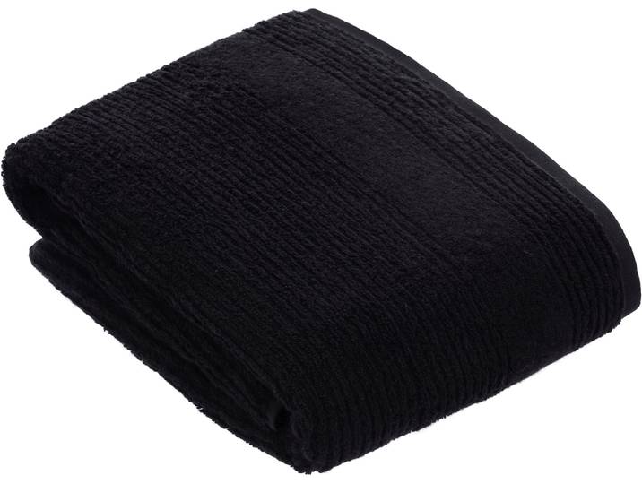 Badetuch VOSSEN Tomorrow , schwarz, B:100cm L:150cm, Webfrottier, Baumwolle, Handtücher, Badetuch, Topseller