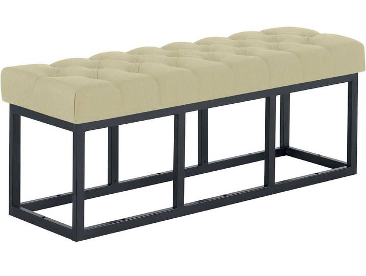 furnicato Sitzbank Amun 120x38x46 cm taupe (1-St)