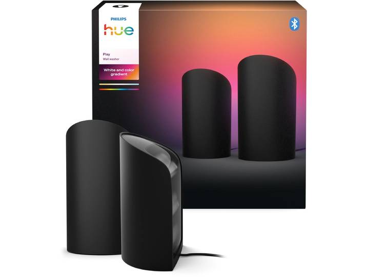 Philips Hue Play wall washer tafellamp 2-pack zwart