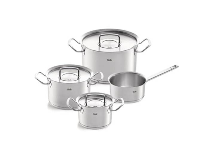 Fissler, Original-Profi Collection Topfset 4-teilig, Edelstahl, Metalldeckel, Cookstar Boden, Induktion, Made in Germany