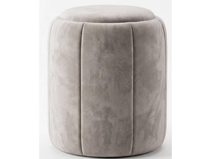 Xlmoebel Sitzhocker Hocker Stil modern beige Wohnzimmer gemütlich weich komfortabel (1 St., 1-tlg)