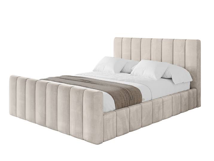 Polsterbett FINO-Z 160x200 cm Beige - Casablanca 2301