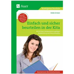 Einfach und sicher beurteilen in der Kita, Fachbücher von Heike Grüner