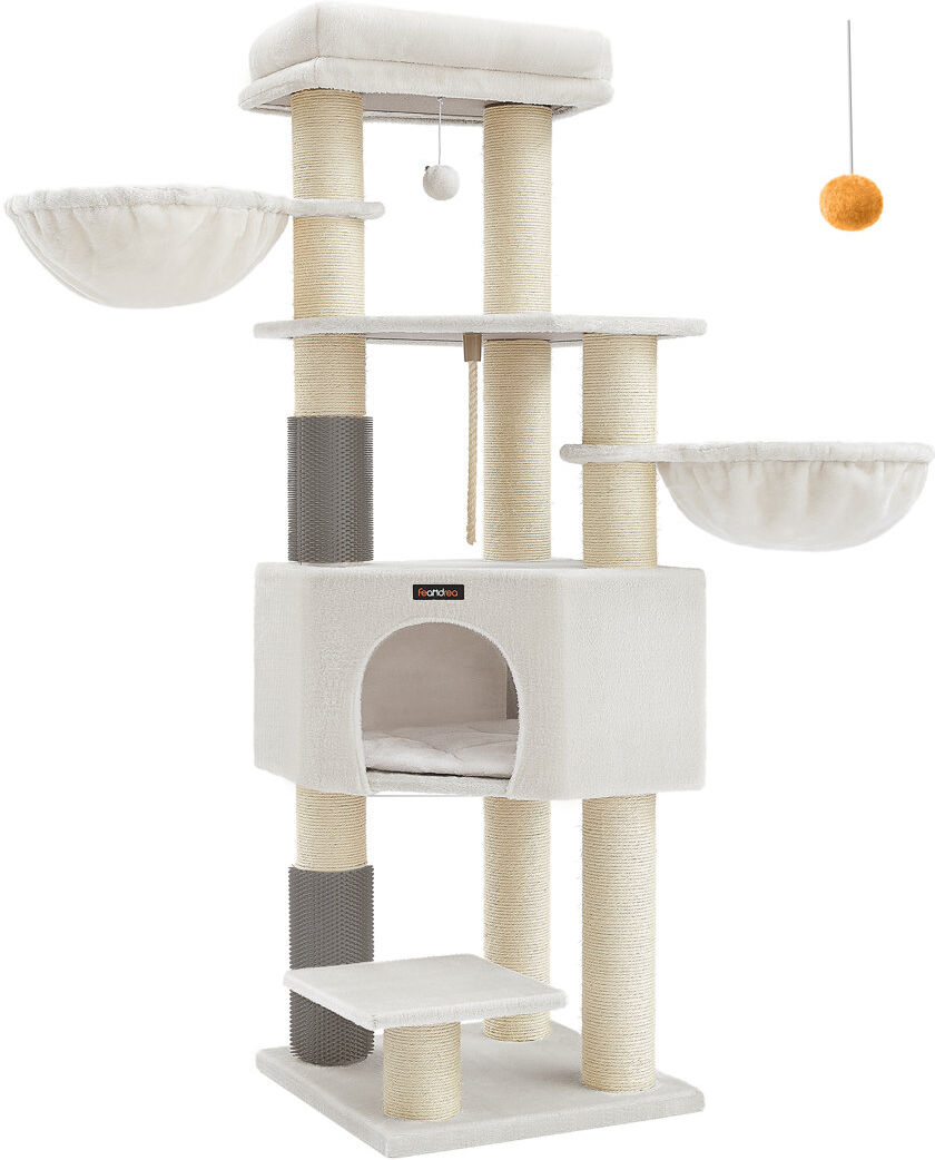 FEANDREA 160 x 50 x 50 cm 160 cm H Cat Tree / Condo Grey 160cm H X 50cm W X 50cm D