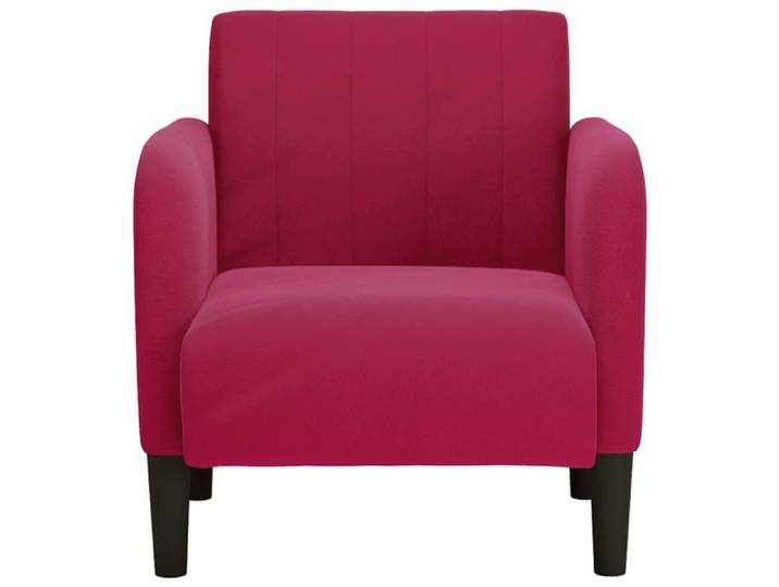 Rouge - Fauteuil avec accoudoirs rouge bordeaux 54 cm velours - Fauteuil individuel - Capacité 110 kg(1parcel)rdj84p
