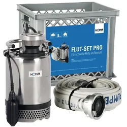 HOMA Pumpen, Wasserpumpe, Flut-Set PRO 15,5 mÂ3/h 12m 670 W HOMA (Schmutzwasserpumpe)