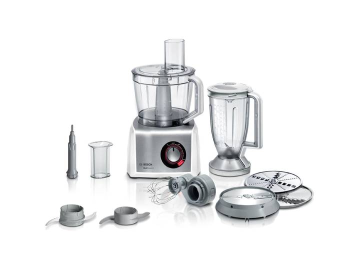 Bosch - Multitalent 8 Mc812s814 - Robot De Cuisine - 1250 W - Brushed Stainless Steel/weiß
