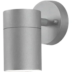 Konstsmide Wandleuchte Modena Down groß, Aluminium, grau, klares Glas (7657-300)