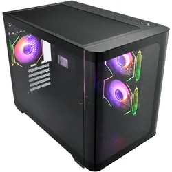 Fortron S380 (mATX, Mini-ITX), PC Gehäuse, Mehrfarbig, Schwarz