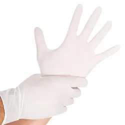 FRANZ MENSCH Hygostar Nitril Handschuhe Safe Light WEISS, puderfrei (100er Box) : L