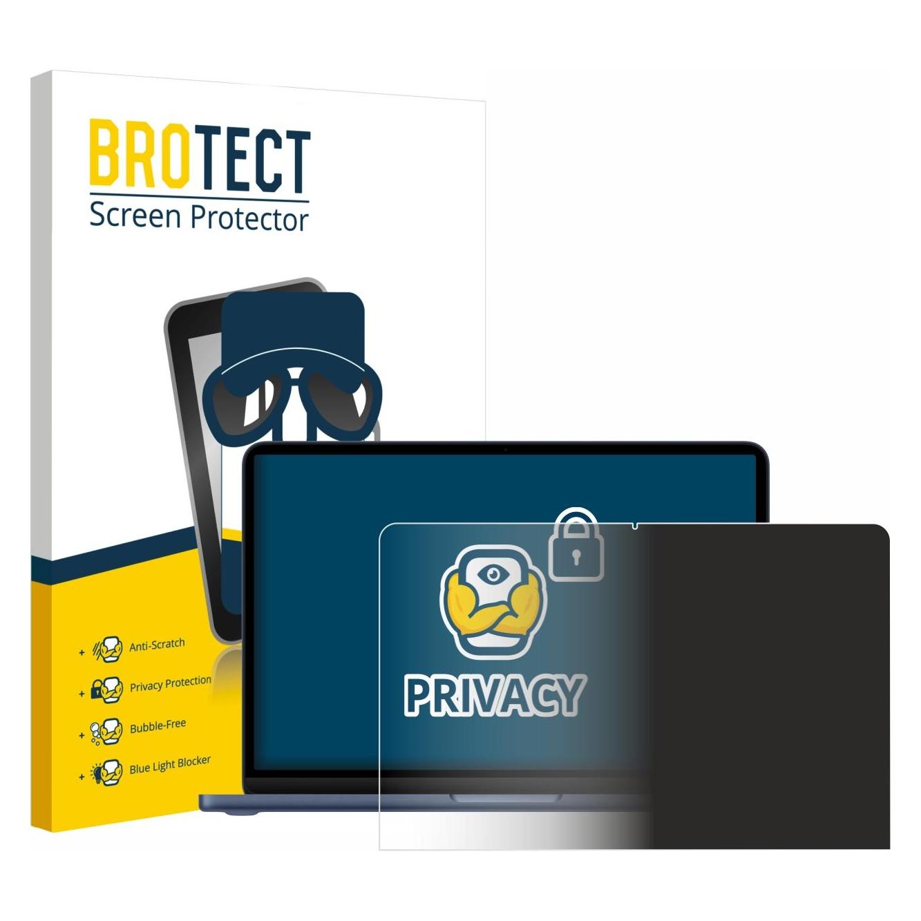 Brotect Sichtschutzfolie für Apple MacBook Neo 13" 2026 Anti-Spy Privacy Folie Blaulicht-Schutz (13") (6062537)