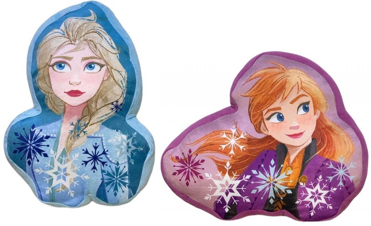 Disney Frozen Sierkussen Set van 2 Stuks met Anna & Elsa