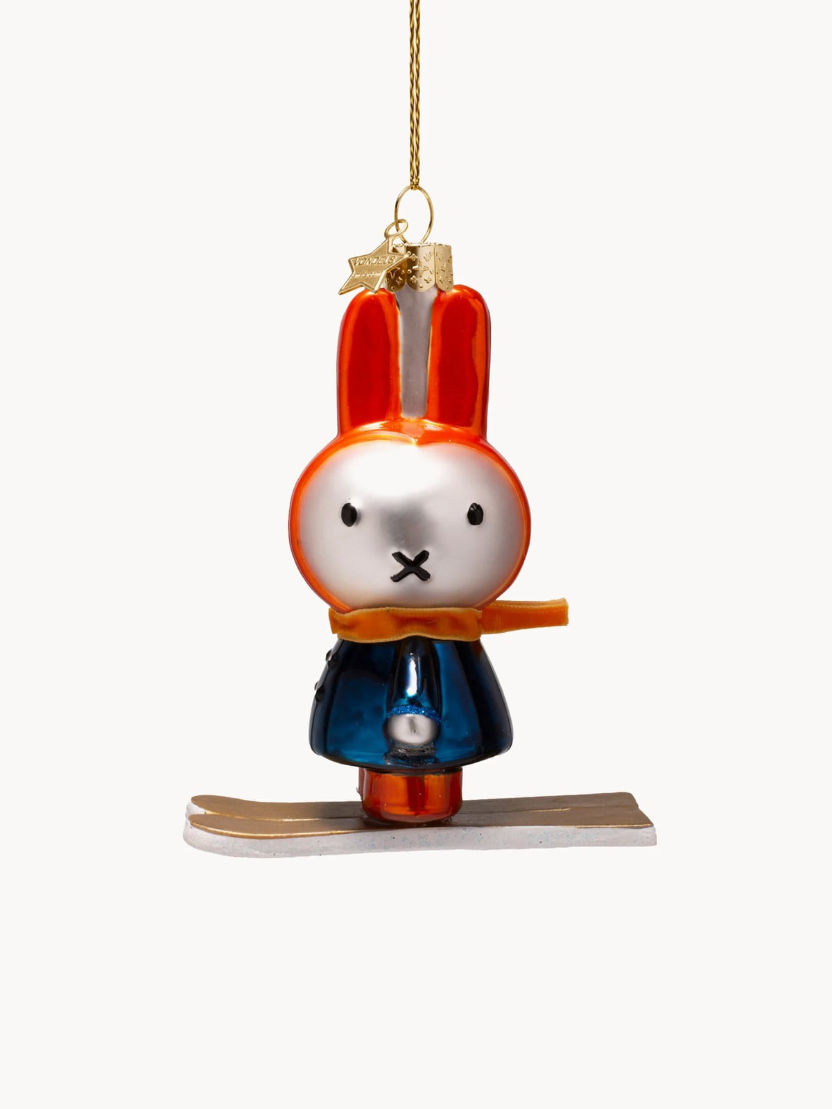 Mondgeblazen kerstornament Nijntje Miffy van Vondels