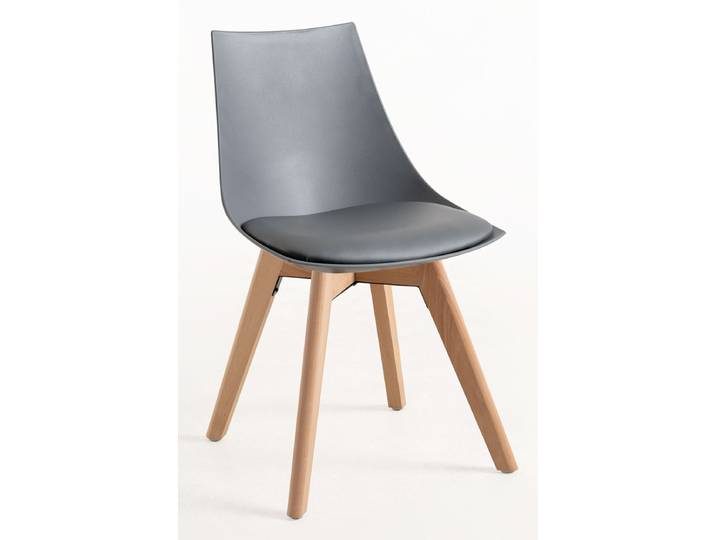 4er Set Blok Stühle - Gris dunkel