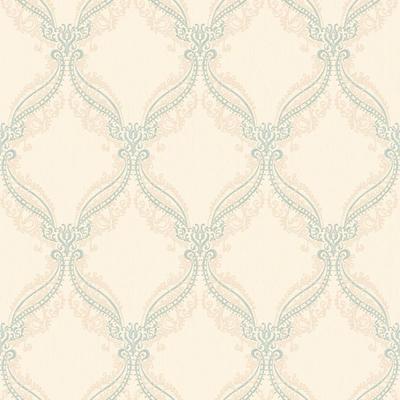 Seabrook Designs Pema Ogee Unpasted Wallpaper