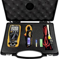 HT Instruments e-KIT Hand-Multimeter, Stromzange digital inkl. Prüfkabel, inkl. Tasche, Kapazitätsmessung, Durchgangsprüfung CAT III 600 V Anzeige (Counts):