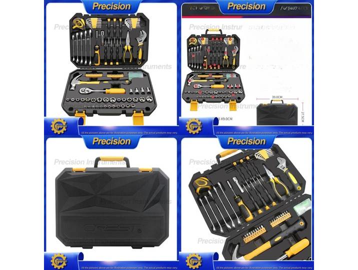Kit d'outils de réparation automobile 2026, 127 pièces, jeu de clés à douille multifonctions pour usage domestique, boîte à outils, outils manuels