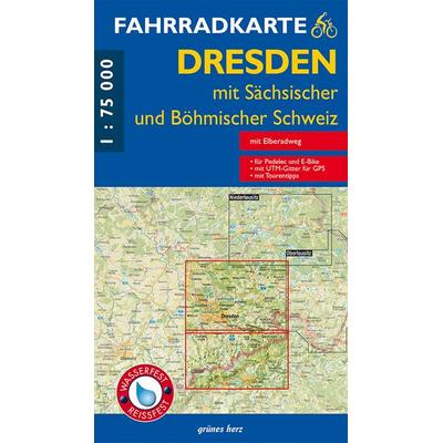 Fahrradkarte Dresden, Sonstige von , Grünes Herz, 978-3-86636-297-0