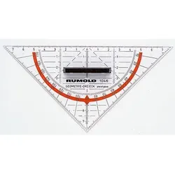 Geometriedreieck 1046 16cm Plexiglas transparent - transparent