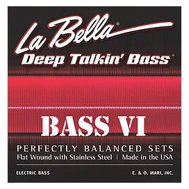 La Bella 767-6N Bass VI nick. rw 026/095 (Bass) (B012BO2L36)