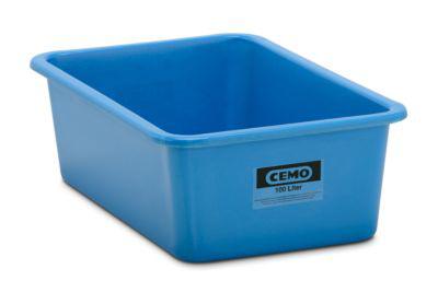Rechteckbehälter Standard, GFK, 100 l, blau