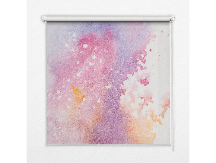 Tulup Innenrollo - Fensterrollo - Rollo - 80x180 cm - Künstlerischer Farbklecks, Pink, Kunststoff, Rechteckig, 80x180x0.5 cm, Heimtextilien, Vorhänge, Rollos